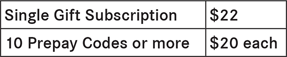 Prepaid Pricing Chart